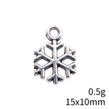 20pcs 15x10mm 2 Colors Antique Silver Color Kc Gold Color Snowflake Charms For DIY Jewelry Making