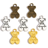 10pcs Antique Bear Charms Metal Pendants for Necklace Bracelet Jewelry Making Jewelry Handmade Crafts 22*13mm D924
