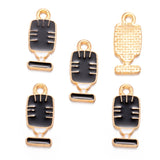 10pcs Vintage Enamel Cup Phonograph Bicycle Charms For Jewelry Making Handmade DIY Necklaces Pendants Bracelets Accessories W404