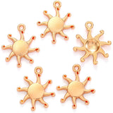 20pcs 5 colors alloy sun Charm Hollow Pendant For DIY Necklace Bracelet Earrings Jewelry Crafts Making Accessories 19*16mm L224