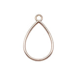 10pcs 33x20x3.7mm 2 Colors Hollow Geometric Glue Frame Series Water Drop Shaped Border Frame Jewelry Making Findings