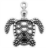 5pcs 34x29mm 2 Colors Antique Bronze Color Antique Silver Color Sea Turtle Charms For DIY Jewelry Making
