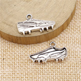 10pcs 15x25mm 2 Colors Antique Bronze Color Antique Silver Color Sneakers Spikes Charms For DIY Jewelry Making