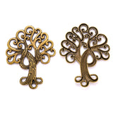 5 pcs Antique Porous Tree of Life Charms for Keychain clothing Pendants DIY Jewelry Making Accessories Findings 74*57mm Q277
