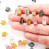 40 pcs 8 color Zinc Alloy Bead DIY big hole metal connector Beads Fits Charm Bracelets Necklaces Pendants making 11*7*6mm R223