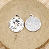10pcs 18x21mm 2 Colors Antique Silver Color Antique Gold Color Om Charms For DIY Jewelry Making