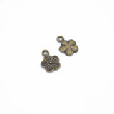 30pcs Alloy Charms Antique Silver color flower Pendants Jewelry Findings For DIY Handmade Jewelry Making 15*11mm Q133