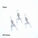 4-25pcs New Product Antique silver color learning tools Charms Pendant Jewelry Metal Alloy Jewelry Marking  U054