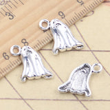 20 piezas dijes fantasma de Halloween 16x14mm colgantes de Color plata tibetana fabricación de joyería antigua artesanía hecha a mano DIY