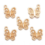 30pcs 6 Colors butterfly Charms For Bracelets Necklace Pendant DIY Handmade Jewelry Making accessories 12*13mm D2143