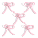 10Pcs Pink Bow Pendant Premium Alloy Jewelry Components for DIY Necklaces Earrings Bracelets and Other Jewelry Making Materials