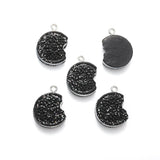 10Pcs Resin cute Oreo Charms For Earring Necklace Bracelet Key Jewelry Making DIY Decoration Jewelry Accessories 16*21*6mm W389