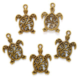 20pcs 6 Color sea turtle Charms Alloy ocean animal For earring Pendants DIY Handmade Jewelry Accessories Making 21*15mm D7152