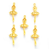 10pcs 4 Color Ballerina girl Charms Alloy Metal For earring Pendants DIY Handmade Jewelry Accessories Making 14*33mm I1136