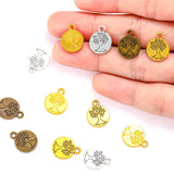 20pcs 4colors Life Tree Charms Pendants DIY Jewelry for Necklace Bracelet Making Accessaries 15*12mm Q238