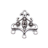 20pcs 20x21mm Antique Silver Color Earring Connector Pendant For DIY Jewelry Making Handmade Jewelry Craft Findings
