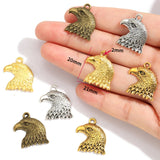 10pcs 4 color Tibetan Silver Plated Pendant Antique eagle Charms Jewelry Making DIY Handmade Craft 21*20mm D512