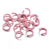 100pcs Multi-colors Mixed Open Rings DIY Multifunction Jewelry Making Findings 1.2X8mm V164