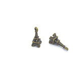 30pcs Antique Silver color Eiffel tower Charm For Jewelry Making Bracelet Necklace Handmade 18*8mm E3