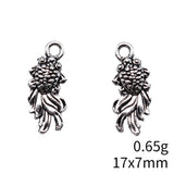 40pcs 17x7mm 3 Colors Antique Silver Color Antique Gold Color Gold Color Chinese Style Goldfish Charms