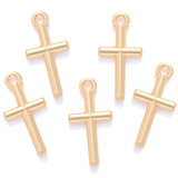80pcs 6color cross Charm for Earring necklace Metal Pendant Fit bracelet necklace earring Jewelry making 18*9mm T56