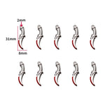 5 pcs 20 styles Halloween Zinc Alloy Bloody Dagger Color Charms Knife Pendants for DIY Bangle Bracelet necklace Findings W430
