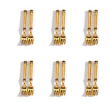 50pcs 6 Colors Mini tableware Spoon fork Dining knife Charms DIY Clothing luggage accessories Jewelry Making 21*3mm J511