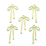 5 pcs Small High quality Spray paint Bow Charm Woman Earring Necklace Alloy Charms for Jewelry Making 32*19mm W310
