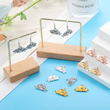 10Pcs 5 Colors Alloy lotus charm For Bracelets Necklaces Pendant Diy Handmade Jewelry Making 26*18mm G123