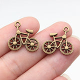 10pcs 20x19mm 2 Colors Antique Bronze Color Antique Silver Color Bicycle Charms For DIY Jewelry Making