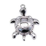 4pcs 35x27mm 2 Colors Antique Bronze Color Antique Silver Color Turtle Charms For DIY Jewelry Making