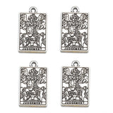 20 Styles Retro silver Style Witch Divination Tarot Card Tag Pendant DIY Charms Necklace Bracelet Jewelry Making 23*14mm J502