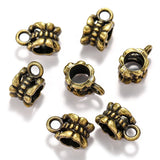 40 pcs 8 color Zinc Alloy Bead DIY big hole metal connector Beads Fits Charm Bracelets Necklaces Pendants making 11*7*6mm R223