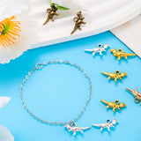 20pcs 5 Colors dinosaur Charms For Bracelets Necklace Pendant DIY Handmade Jewelry Making accessories 20*11mm D9345