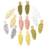 50pcs 7 Colors Zinc Alloy Small Feathers Charms DIY earring bracelet Jewelry Findings Jewelry Accessories 15x5mm