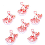 30pcs 6 color ginkgo leaf Charms for Necklace Earrings Pendant DIY Jewelry Making Handcrafted Accessories 16*16mm Q392