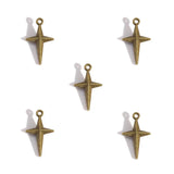 50Pcs Alloy Four-Pointed Star Charms for Jewelry Making DIY Necklaces Bracelets Earrings Keychains and Other Accessories L352