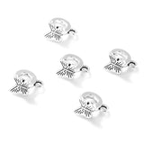 20 pcs 6 color Zinc Alloy Bead DIY big hole metal connector Beads Fits Charm Bracelets Necklaces Pendants making 9*11.5mm R227