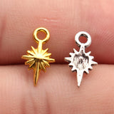 40pcs 14x8mm 2 Colors Antique Silver Color Gold Color Star Charms For DIY Jewelry Making