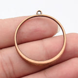 10pcs 38x34mm 5 Colors Simple And Elegant Design Circular Pendant For DIY Jewelry Making