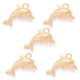 10pcs 6 colors dolphin Charms metal animal Earring necklace Pendants for Jewelry Making DIY Handmade Craft 15*17mm D7132