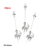 10-50pcs Mixed Styles Antique Knight Sword Anime weapon Charm for Jewelry Making DIY Handmade Weapons Personality Necklace