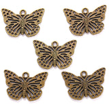 10pcs 6 Colors butterfly Charms For Bracelets Necklace Pendant DIY Handmade Jewelry Making accessories 20*29mm D2142
