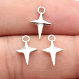 40pcs 15x9.1mm 5 Colors Star Charms For DIY Jewelry Making
