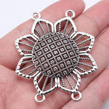 10pcs 53x46mm Antique Silver Color 4 Hole Body Chain Waist Chain Connector For DIY Jewelry Making Jewelry Findings