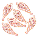 30pcs  7 color wing connect Charms Necklace Pendant Bracelet Jewelry Making Handmade Crafts diy Supplies 25*10mm