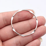 10pcs 43x43mm 5 Colors Embossed Hollowed-Out Geometric Circle Charms For DIY Jewelry Making