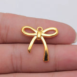 10pcs 25x24mm 5 Colors Bow Charms For DIY Jewelry Making