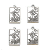 20 Styles Retro silver Style Witch Divination Tarot Card Tag Pendant DIY Charms Necklace Bracelet Jewelry Making 23*14mm J502