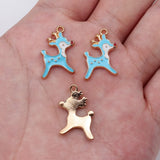 10pcs 21x14mm 6 Colors Deer Charms For DIY Jewelry Making